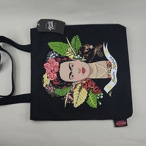 Stand Books Canvas Frida Kahlo Bag with pocket NWT